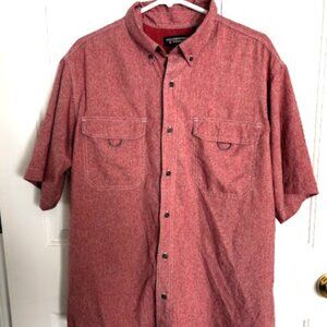 Roundtree & Yorke Men's Performance Shirt LG Vented Fishing Wicking  UPF 30